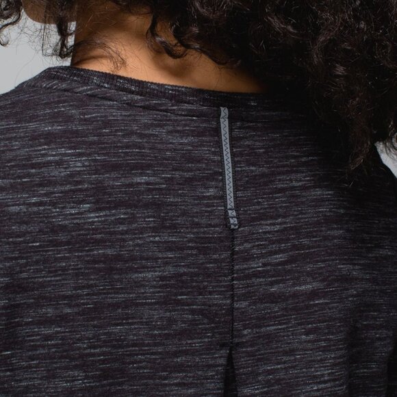 Lululemon Exhalation Pullover II Heathered Marled Grey French Terry - Picture 4 of 10